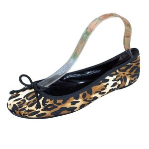 GUESS Women Ballet‎ Flats Size 7.5 M Casual Office Leopard Print Animal Brown